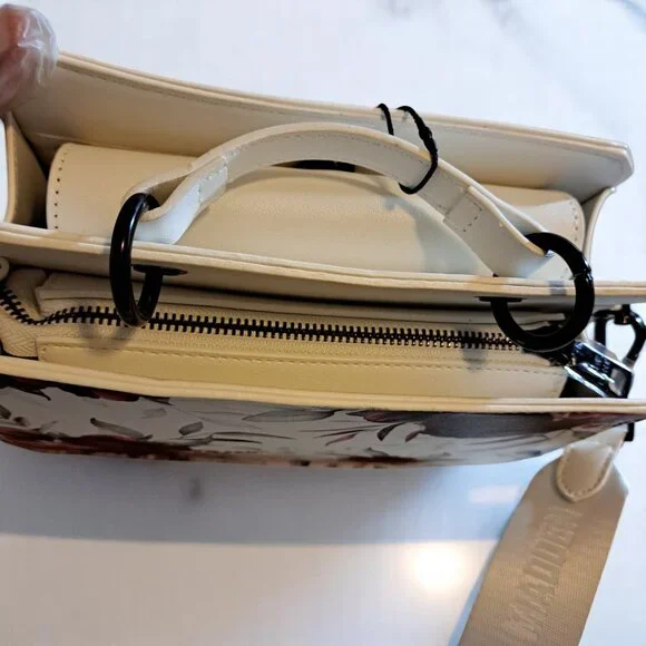 Steve Madden Bevelyn Floral White/Multi Satchel DT625665 NWT - Picture 11 of 11